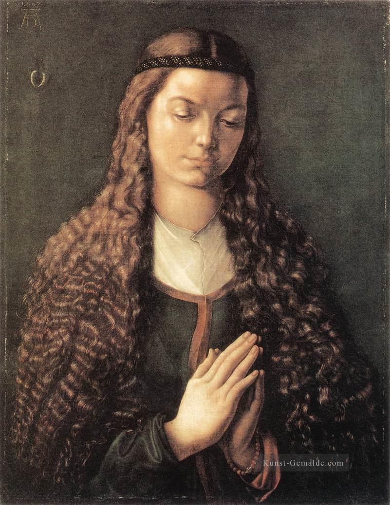 Bildnis eines jungen Furleger mit offenem Haar Nothern Renaissance Albrecht Dürer Ölgemälde